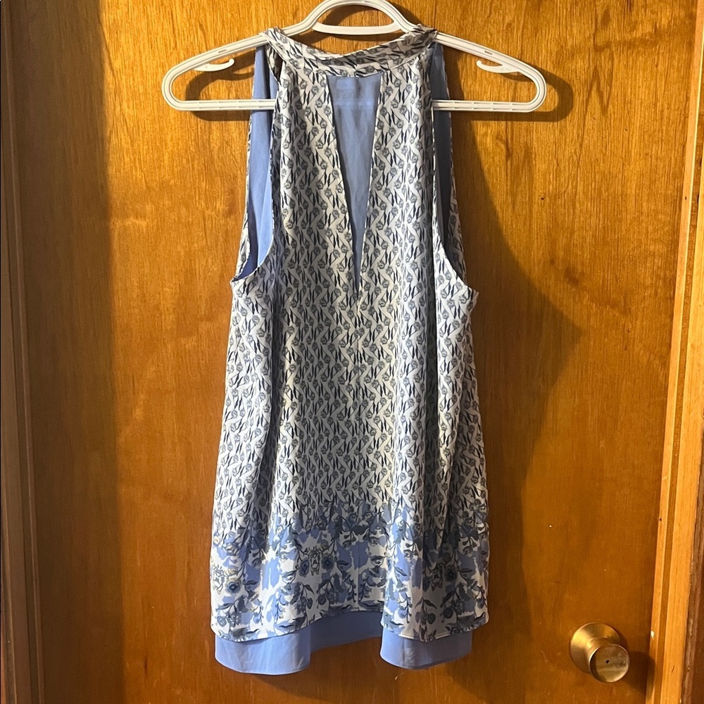 Rose & Olive Light Blue Printed Halter Camisole - Picture 8 of 10